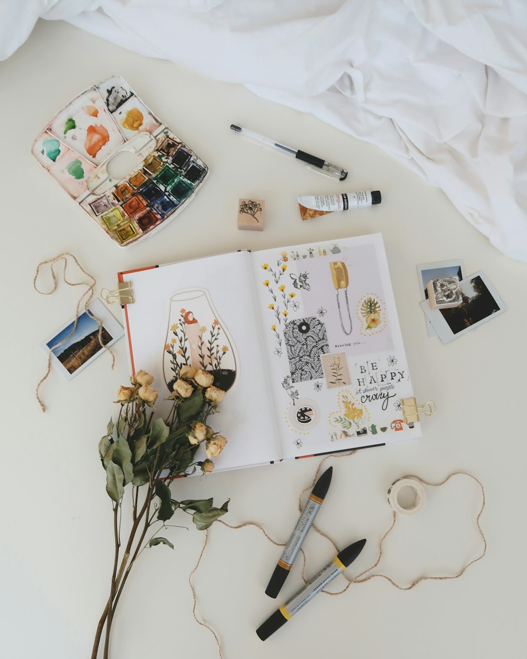Artists collaborating in a studio space